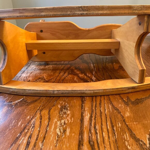 Vintage Wooden Rocking Horse For Toddlers - Handcrafted Design - 25" Long x 20" - Picture 9 of 11